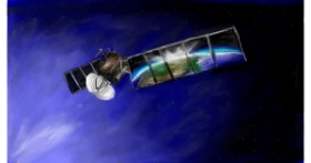 Drawing of Satellite by Mia