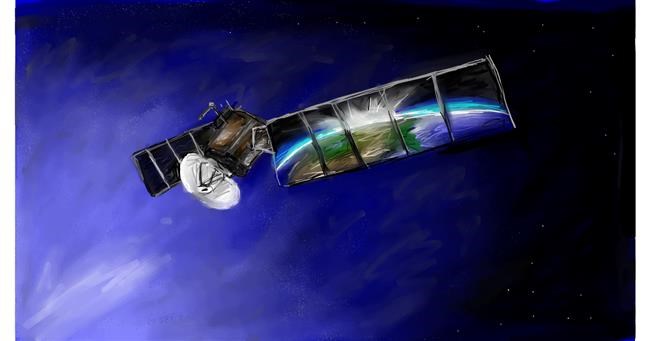 Drawing of Satellite by Mia