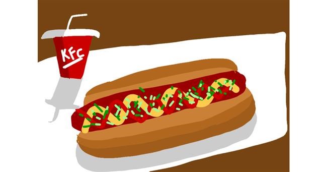 Drawing of Hotdog by 🌷ROSE 🌷