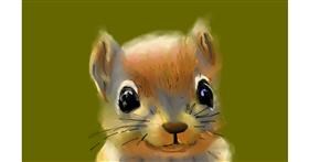 Eichhörnchen-Zeichnung von Herbert