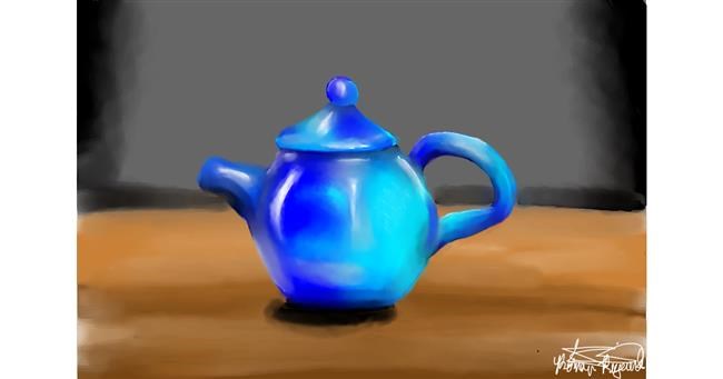Drawing of Teapot by RONANONANONANONANNOANANON