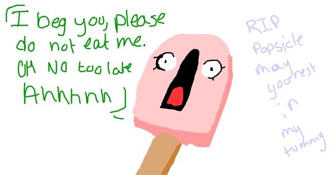 Drawing of Popsicle by Athena