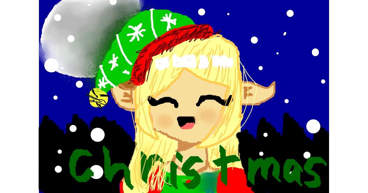 Drawing of Christmas elf by ᴍɪʟᴋʏ ᴡᴀʏ💙💜💙