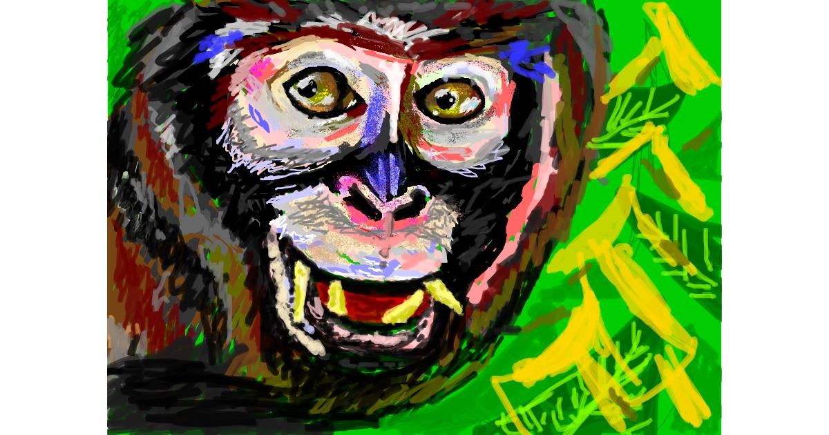 Drawing of Monkey by 𝐓𝐎𝐏𝑅𝑂𝐴𝐶𝐻™