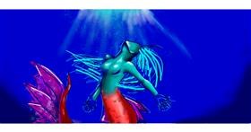 Drawing of Mermaid by DREADVOID