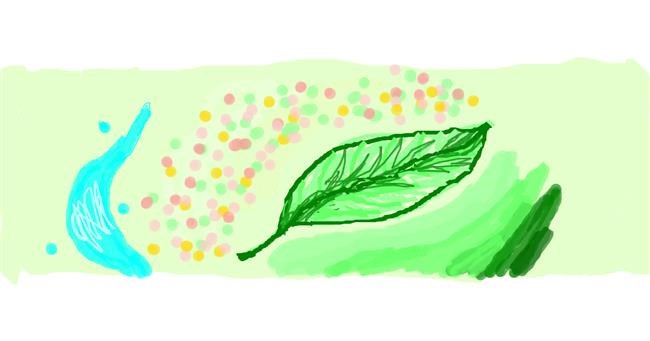 Drawing of Leaf by 7y3e1l1l0o§