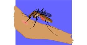 Drawing of Mosquito by Cherri