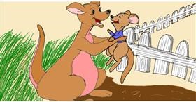 Drawing of Kangaroo by Randar