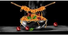 Drawing of Spaghetti by Eclat de Lune