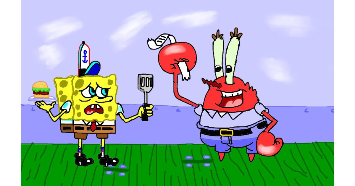 Drawing of Mr. Krabs (spongebob) by Magic 8