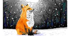 Drawing of Fox by Sam