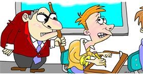 Lehrer-Zeichnung von Swimmer 