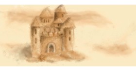 Drawing of Sand castle by Sweet Pea 🐍