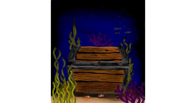 Drawing of Treasure chest by Joze
