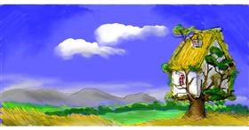 Drawing of Treehouse by Labyrinth