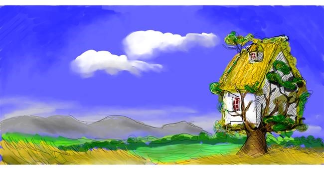 Drawing of Treehouse by Labyrinth