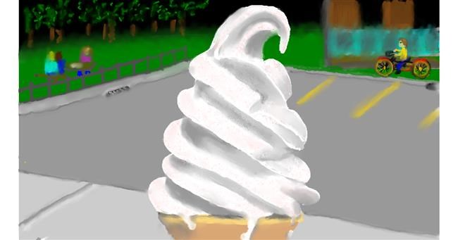 Drawing of Ice cream by SAM AKA MARGARET 🙄