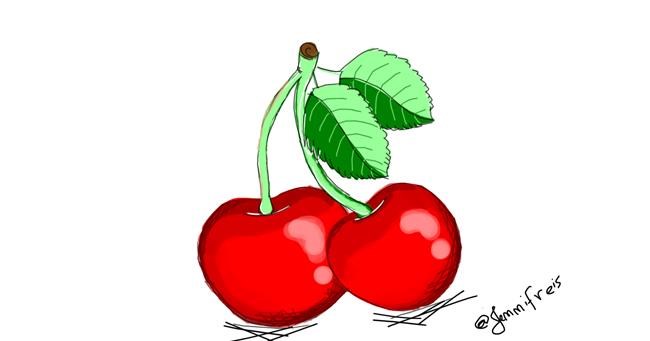 Drawing of Cherry by Jennifreis