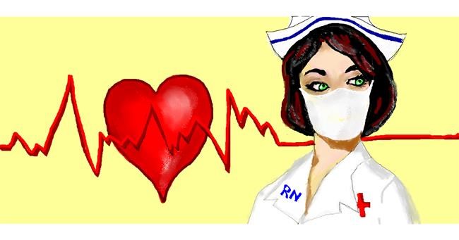 Drawing of Nurse by Debidolittle