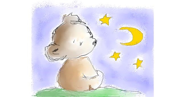 Drawing of Teddy bear by Buna
