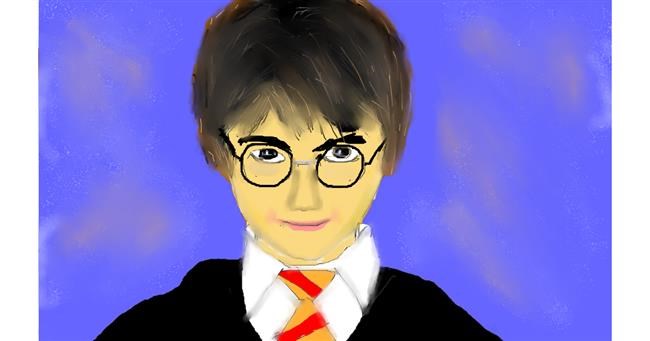 Drawing of Harry Potter by Vinay Tanakala