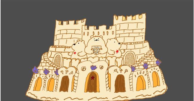 Drawing of Castle by InessA