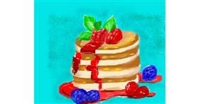 Drawing of Pancakes by Yasi