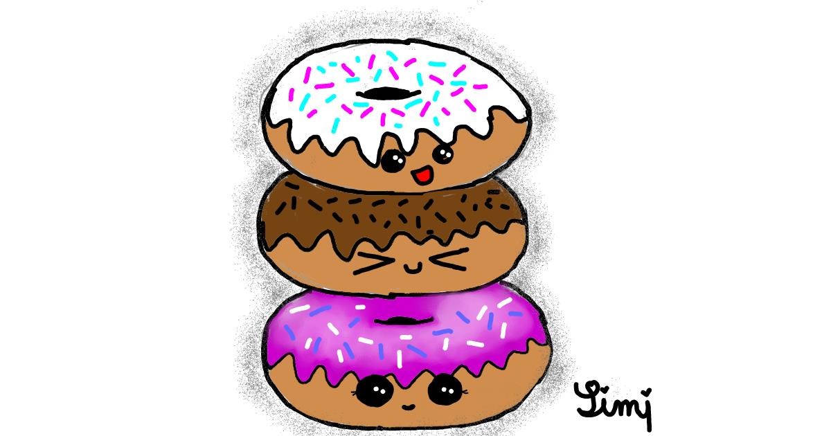 Drawing of Donut by BlackCat