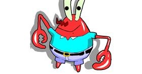 Drawing of Mr. Krabs (spongebob) by Loves