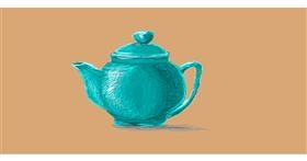 Drawing of Teapot by Sara
