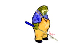 Drawing of Walrus by Arif