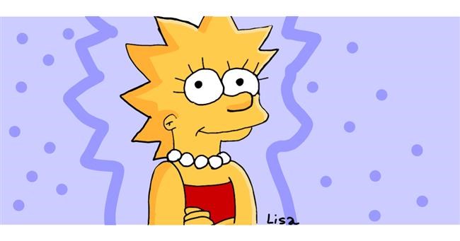 Drawing of Lisa Simpson by You