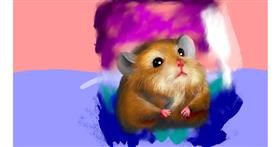 Drawing of Hamster by Winter Bunny
