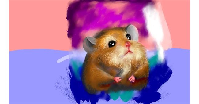 Hamster-Zeichnung von Winter Bunny