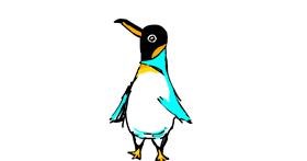 Drawing of Penguin by Blooby