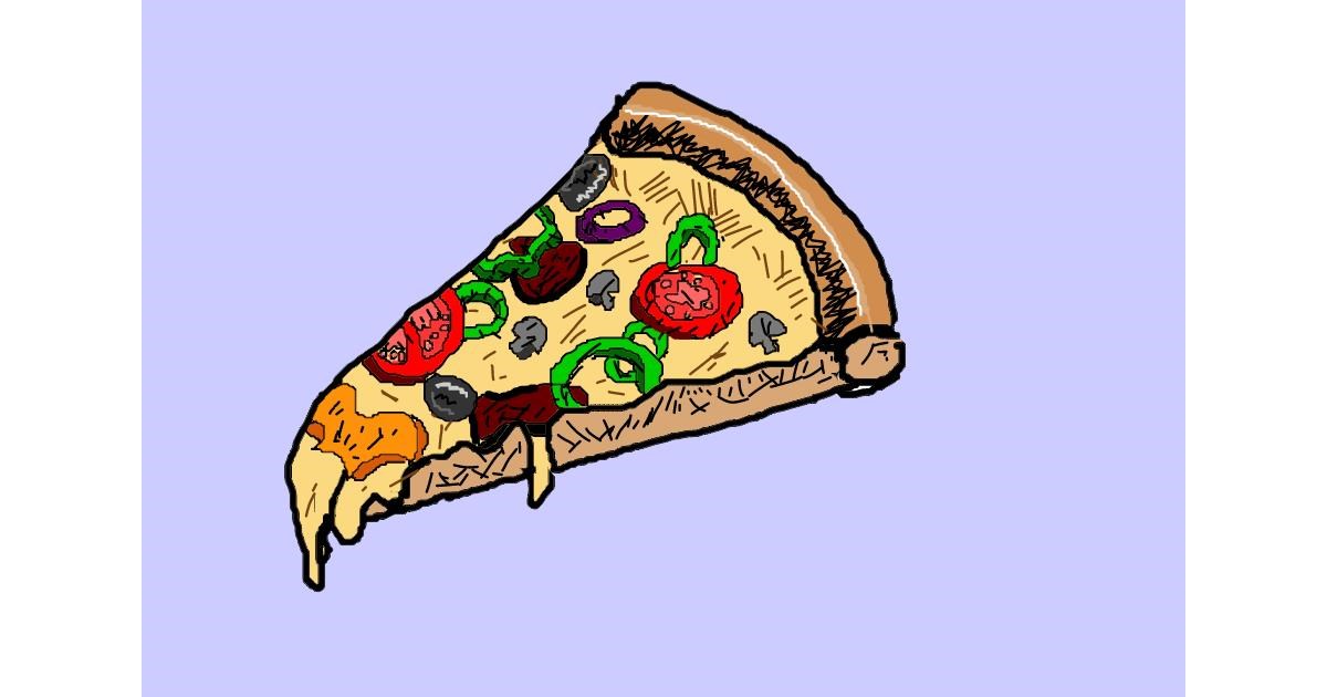 Drawing of Pizza by 🎼Mia🎶