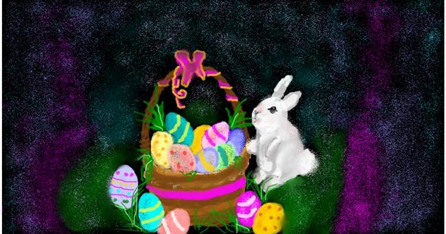 Drawing of Easter egg by Aprix