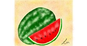 Drawing of Watermelon by Nonuvyrbiznis 