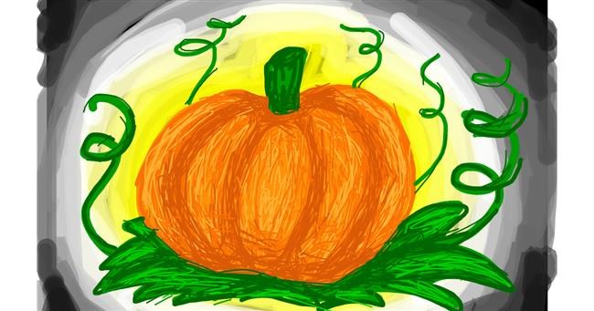 Drawing of Pumpkin by Nina🍎