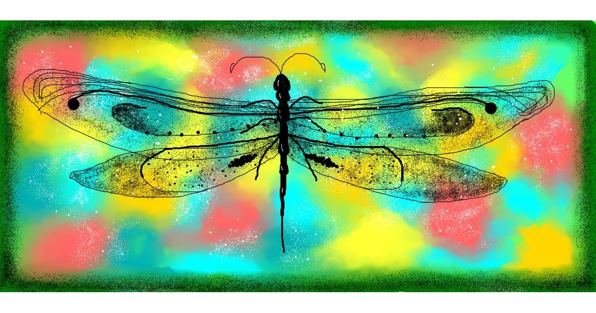 Drawing of Dragonfly by Nettie