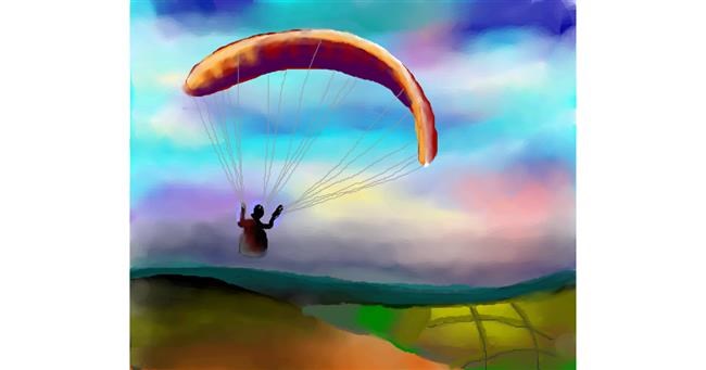 Drawing of Parachute by Sirak Fish
