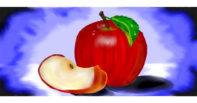 Drawing of Apple by Kim