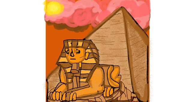 Drawing of Sphinx by SIREN