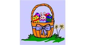 Drawing of Easter egg by Fazila