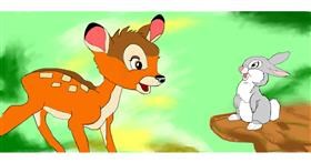 Drawing of Bambi by I'm just Harry