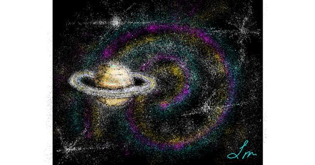 Drawing of Saturn by Nonuvyrbiznis 