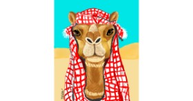 Drawing of Camel by GreyhoundMama