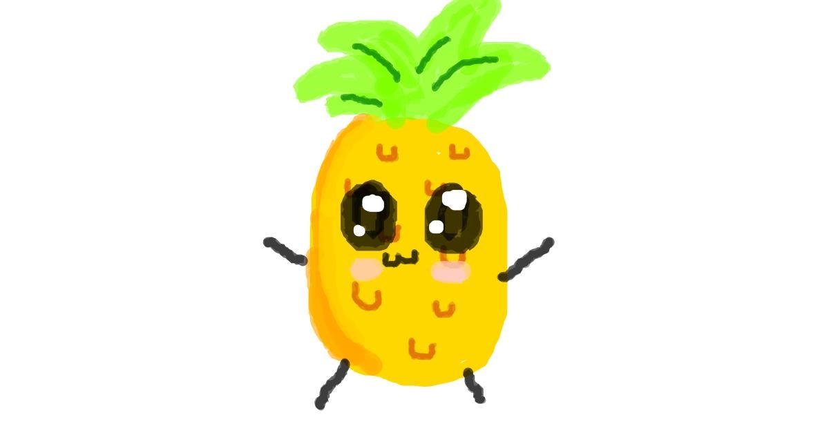 Drawing of Pineapple by Dogemaster