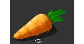 Drawing of Carrot by Dada