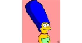 Drawing of Marge Simpson by 🌌Mom💕E🌌